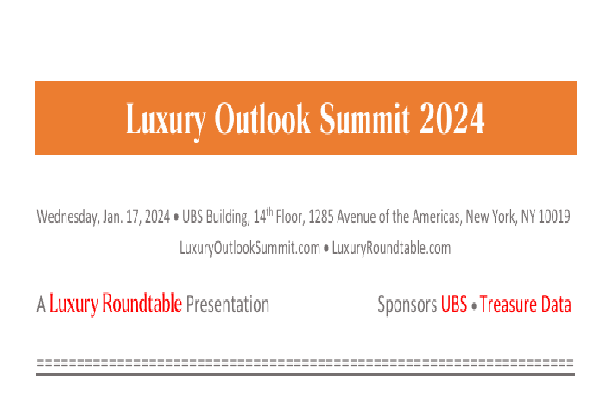 2024年奢侈品展望峰會（Luxury Outlook Summit）嘉賓演講PPT合集（共6套打包）