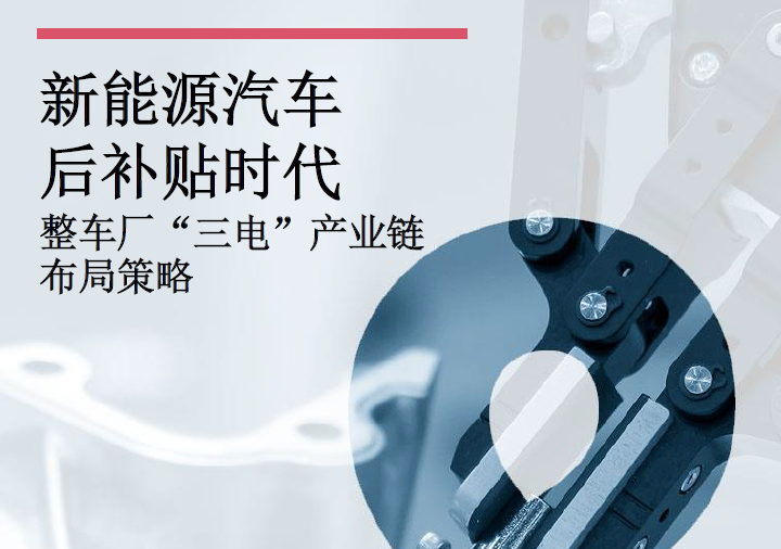普華永道：新能源汽車后補貼時代，整車廠“三電”產業鏈布局策略(附下載地址)