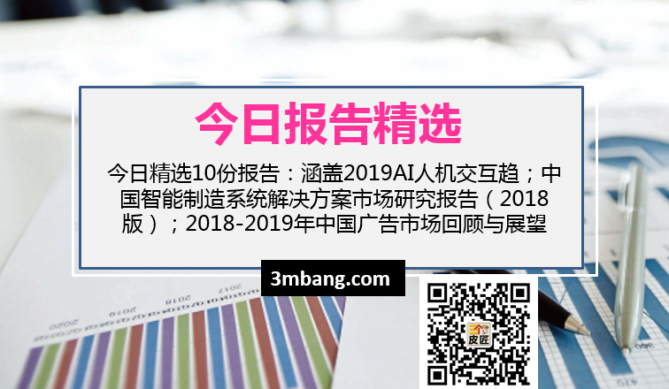 今日精選|2019AI人機交互趨；2018-2019年中國廣告市場回顧與展望（附下載）