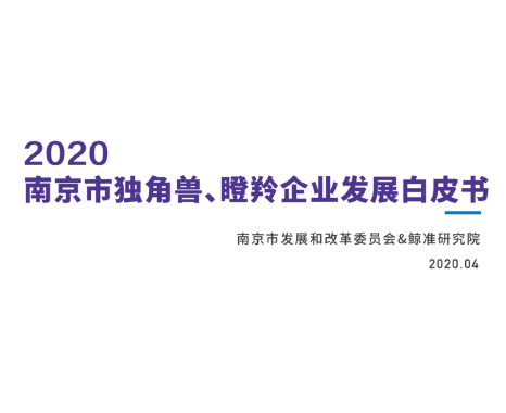 鯨準研究院：2020年南京市獨角獸、瞪羚企業發展白皮書（附下載）