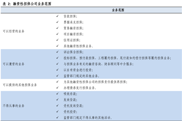 什么是融資性擔保？業務類型有哪些？