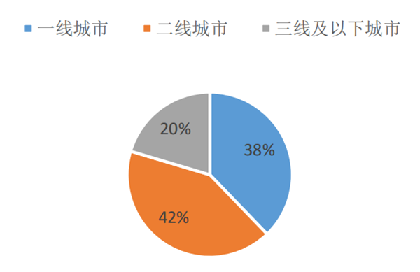 2020年寵物主城市線分布情況 2020年寵物主城市線分布情況